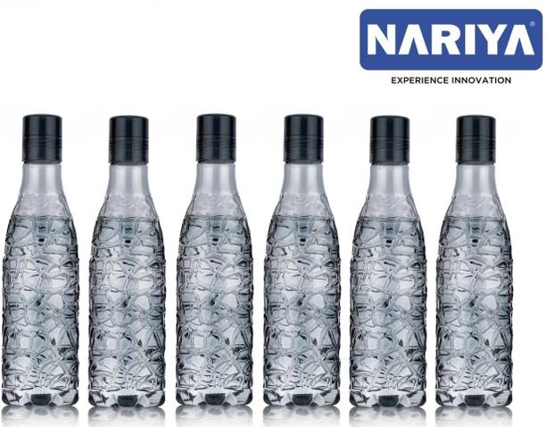 nariya PLASTIC WATER BOTTLE IN BLACK COLOR UNBREAKABLE LEAK-PROOF BOTTLE SET 1000 ml Bottle