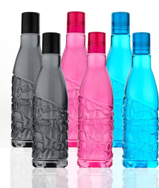 2Mech क्रिस्टल वॉटर बॉटल सेट फॉर फ्रिज 1001 ml बॉटल