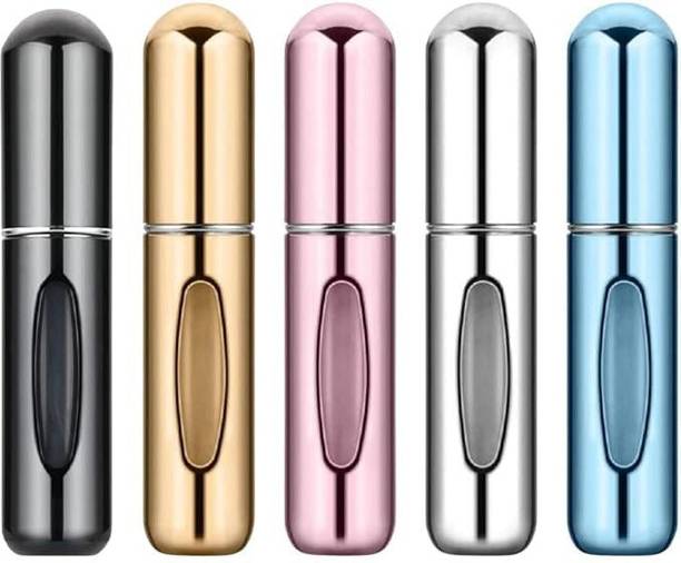 Kapirajshopee Portable Mini Refillable Perfume Atomizer Spray Bottle Empty 5 ml Aluminium Spray Bottle