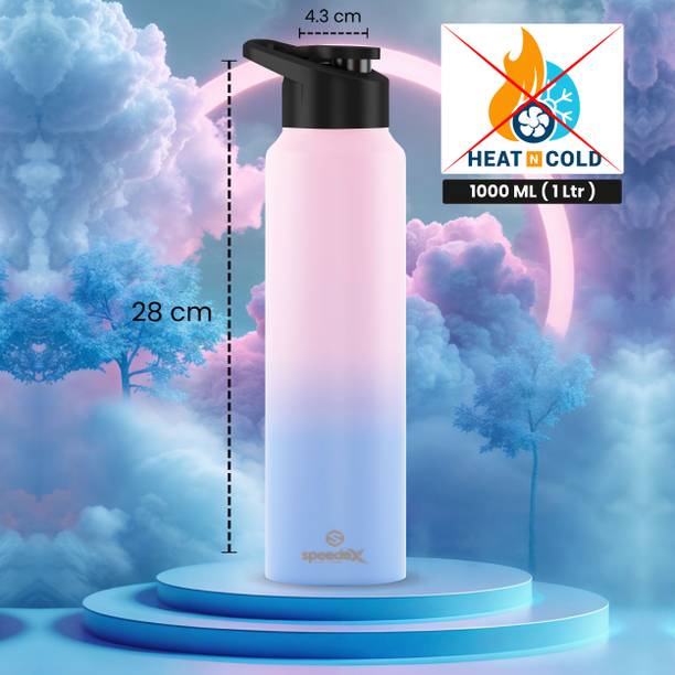 SPEEDEX Water for fridge School Gym Yoga Home office Boys Girls 1000 ml Bottle