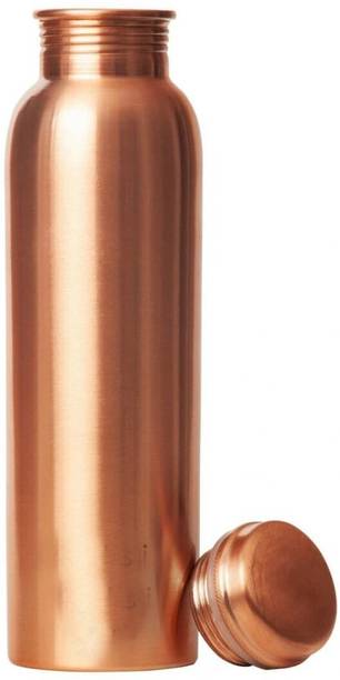 Gesto Pure Copper Water Bottle 1 Litre With Joint Free & Leak Proof Technology 1000 ml