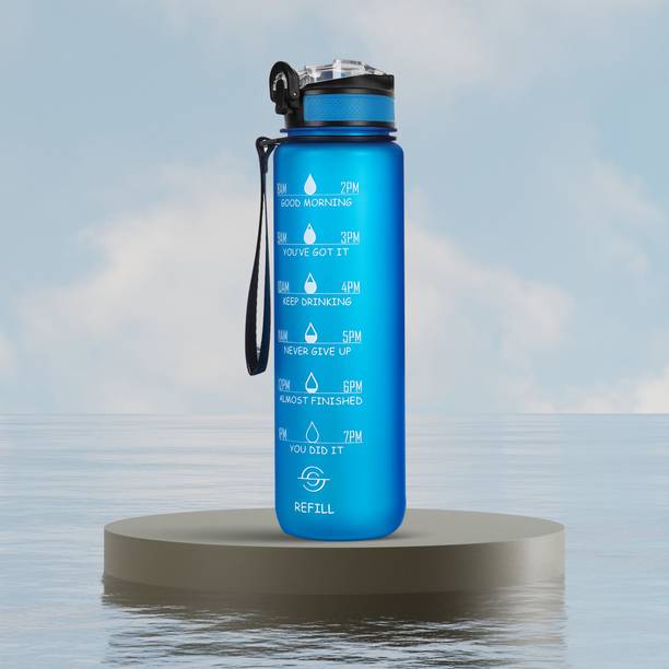 Solara Sipper Water with Motivational Time Marker, Leakproof, office, Gym, 1 L
