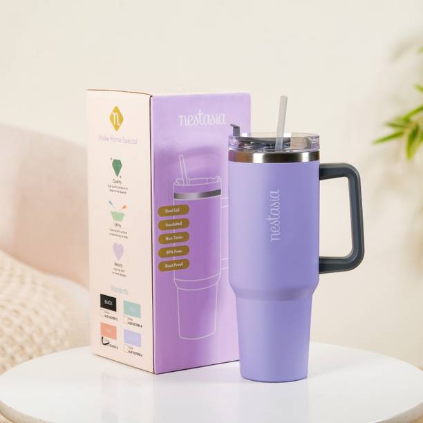 Nestasia Sipper Bottle With Handle Insulated Leakproof Lilac 1200ml 1200 ml