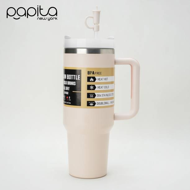 AANZIA Tumbler with Handle and Straw Lid Double Insulat...
