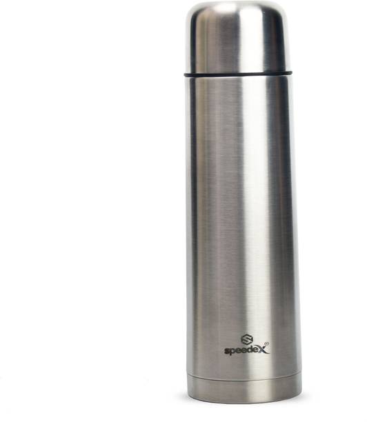 SPEEDEX ThermoFlask Water Bottle DoubleWall Vacuum Insulated Hot & Cold Water(Silver,500) 500 ml