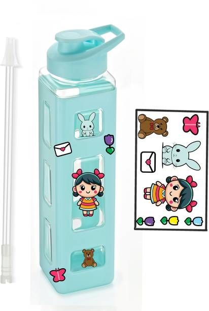 2Mech Water Bottle With Convenient Straw and Sticker Fancy Kids Water bottle 1005 ml Bottle