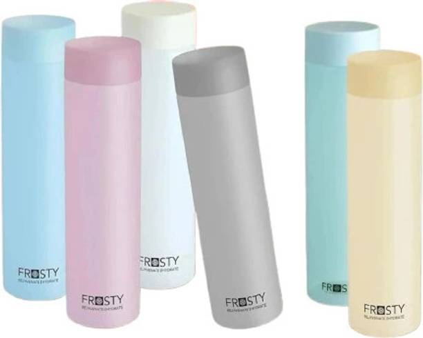 DIPZONVILLA Frosty Plastic Food Grade Fridge Round Multi-use Water Bottle 1000 ml Bottle