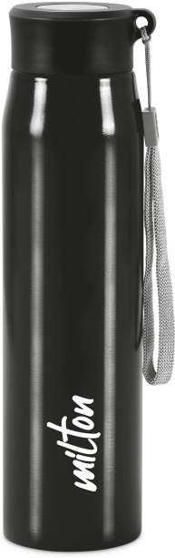 MILTON Handy 850 Stainless Steel Water Bottle, Black 780 ml Bottle