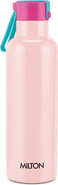 MILTON Felice 700 Thermosteel Water Bottle, ISI Certified, 24 Hr Hot and Cold 550 ml Stainless Steel Flask