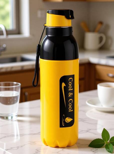 BELLERBIRD Premium Quality Cool Printed PU Insulated Double Wall Water Bottle 1000 ml