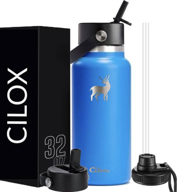 Cilox 1000 ml hot and cold thermosteel water bottle 1000 ml Flask