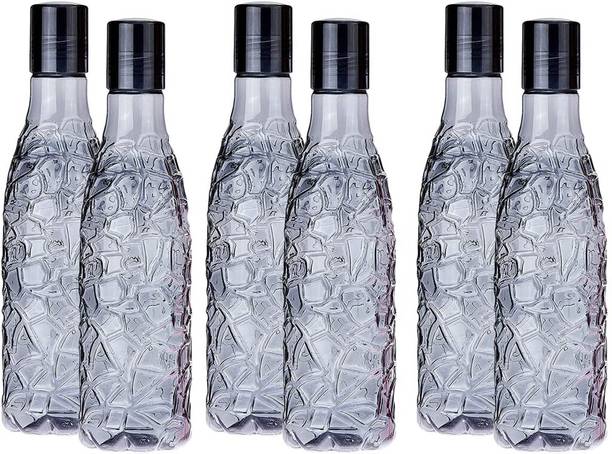 DIPZONVILLA Antic Crystal Clear Unbreakable Water Bottle for Fridge Bottle 1000 ml Bottle