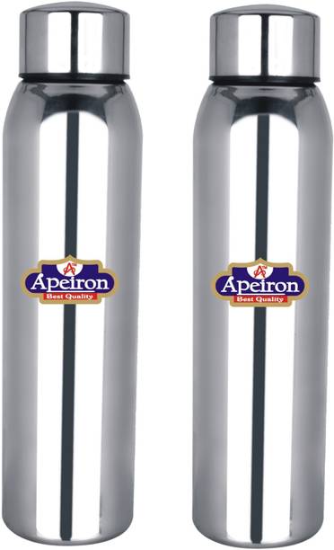 Apeiron Stainless Steel jointless Fridge Water Bottle Silver 930 ml बॉटल