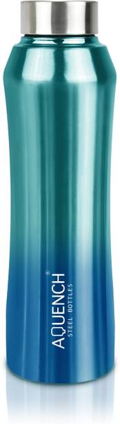 AQUENCH Rush Stainless Steel Metallic Turquoise Coloured Water Bottles 990 ml Steel Bottle