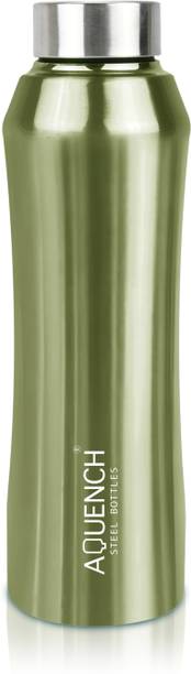AQUENCH Rush 1L Stainless Steel Metallic Green Coloured Water Bottles 1000 ml Steel Bottle