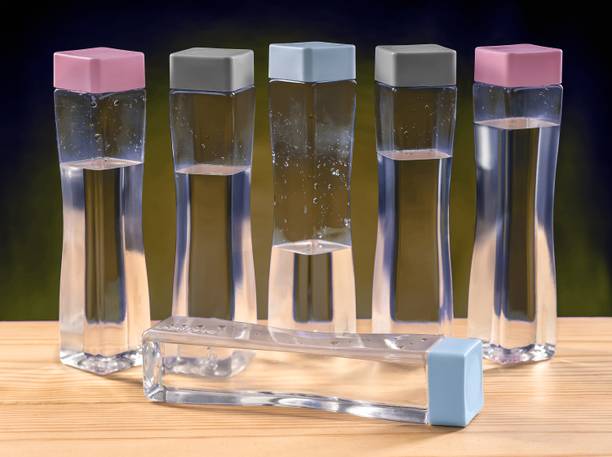 2Mech Plastic water bottle set for fridge bottles square 810 ml Bottle