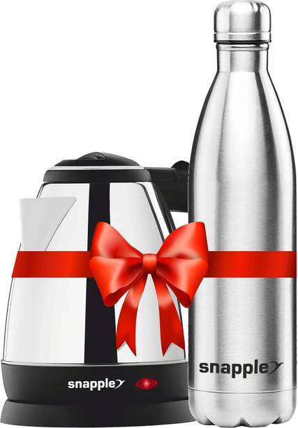 Snapple Special Combo Pack - Kettle 1.5 Litre + Hot and Cold Cola Water Bottle 1000 ml