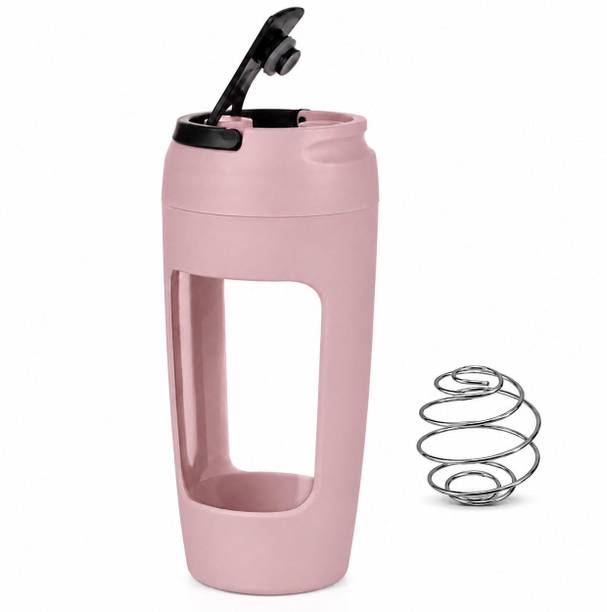 PURE FUSION Leakproof Protein Shaker Bottle with Mixing Ball Sports Water Bottle for Gym 700 ml Plastic Shaker