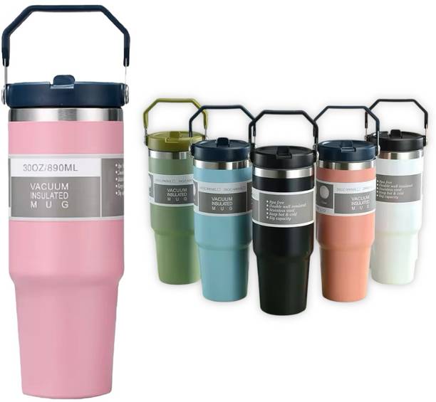 Le Delite Stainless Steel Tumbler Straw Insulated Water...