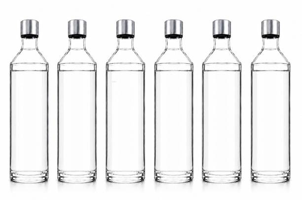Shopifyzone Food Grade 750ML Narrow mouth Round Glass Water Bottle-6abn 750 ml Glass Bottle