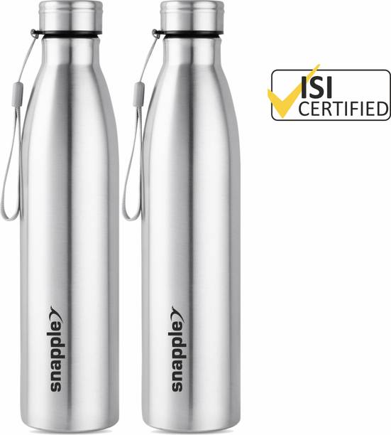 Snapple TAG Stainless Steel Water Bottle Single Wall ISI Certified 1000 ml Bottle