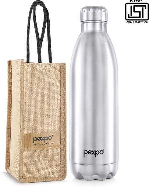 pexpo जूट-बैग वैक्यूम इंसुलेटेड इलेक्ट्रो के साथ 1800ml 24 घंटे गर्म और ठंडे पानी की बोतल 1800 ml फ्लास्क