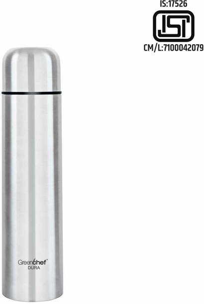 Greenchef Vacuum insulated SS Flask - 350ml - Dura 350 ml Steel Flask