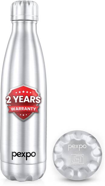 pexpo Electro 500, Hot&Cold ISI Certified Thermosteel Water Bottle, Leakproof 500 ml
