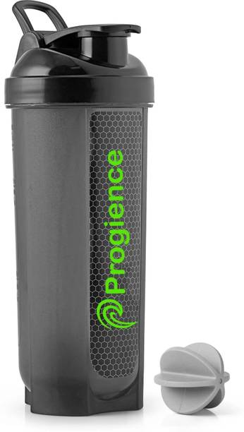 Progience Gym Shaker Bottle with Whisk Ball | BPA-Free Plastic Protein Mixer 700 ml Shaker