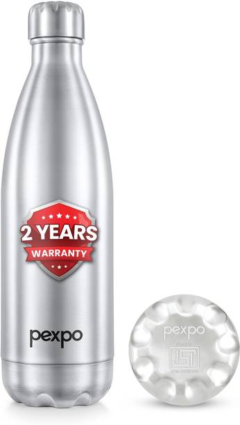 pexpo Electro 1000, Hot&Cold ISI Certified Thermosteel Water Bottle, Leakproof 980 ml Flask