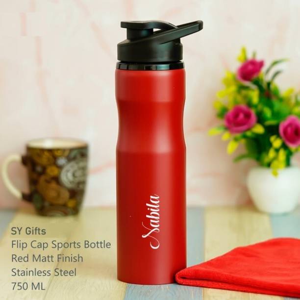 SY Gifts Red Curve Water Bottle 750 ml Bottle