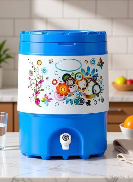 Ma mansa.enterprises Plastic B001 Insulated Water Camper 20 L Cool/Chilled Water/Jar Thermos Flask 20000 ml Plastic Bottle