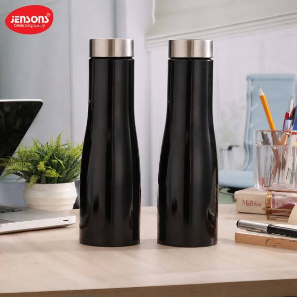 Jensons Flora Classic Pack 2 , Flora Black Edition Pack of 2 2000 ml Stainless Steel Bottle