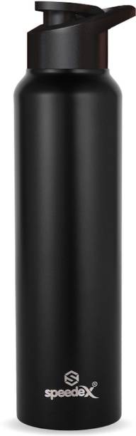 SPEEDEX Single Walled Stainless Steel Fridge Water Bottle for Home Office School Kids 1000 ml