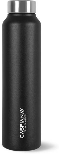 CASPIAN /// Astra ISI Certified Steel Water Bottle 1 ltr. For Fridge Home Office School Gym 1000 ml Steel Bottle