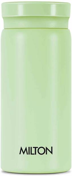MILTON Minimate 200 Thermosteel Water Bottle, ISI Certified, 24 Hr Hot and Cold 190 ml Steel Flask