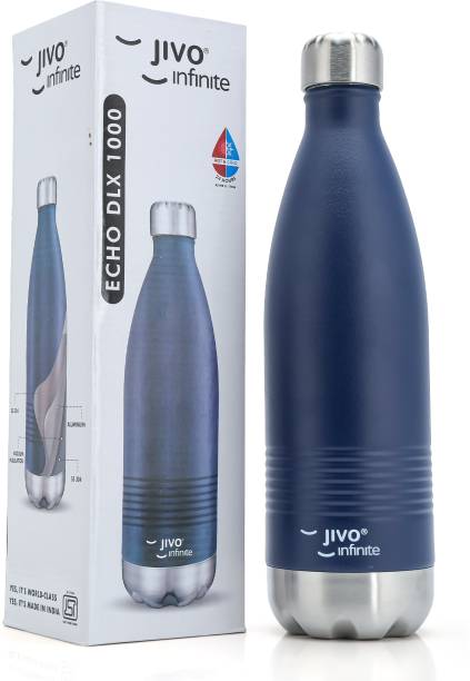 jivo infinite Echo DLX 24 Hrs Hot & Cold ISI Certified, Stainless Steel Water Bottle Flask 1000 ml Flask