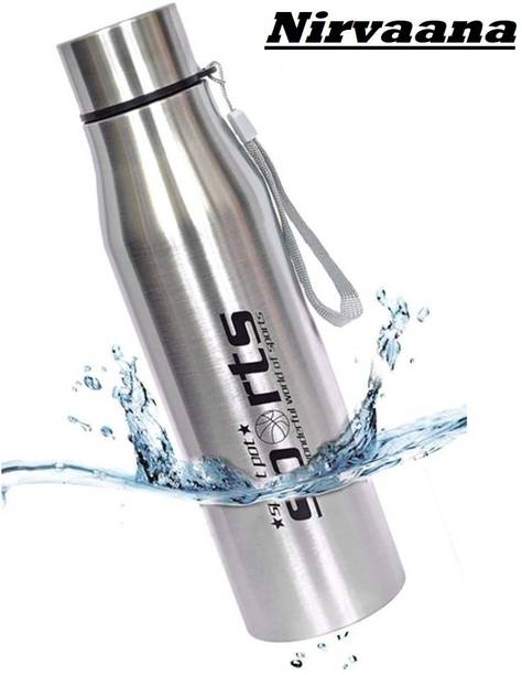 Nirvaana Stainless Steel Sports Bottle for School College Office Gym 750 ml Steel Bottle