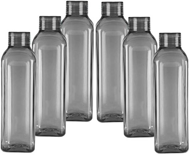 prayati Premium square Shape Design Supper Cool Water Bottle Set Fridge Bottle 1000 ml