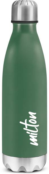 MILTON Shine 1000 Stainless Steel Water Bottle, Military Green 900 ml Bottle