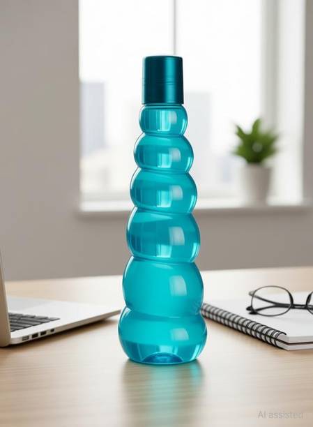DIPZONVILLA Fridge Bottles Plastic Food Grade water bottle set Home Office 1000 ml Plastic Bottle