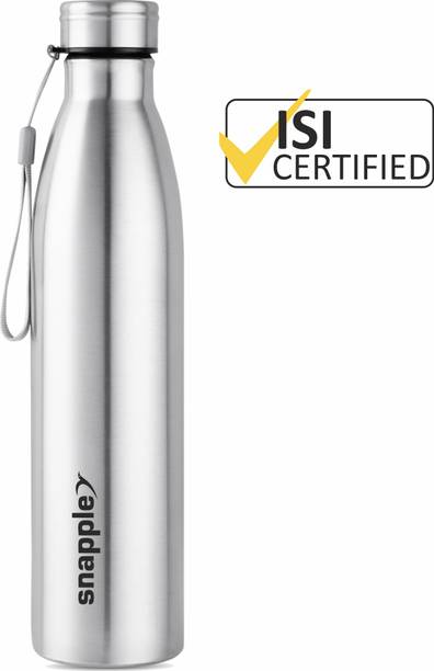 Snapple TAG Stainless Steel Water Bottle Single Wall ISI Certified 1000 ml Bottle