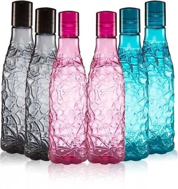 DEEJET High-Quality Food Grade Premium Plastic Fridge Cobra Water Bottle 6 PCS 1000 ml Bottle