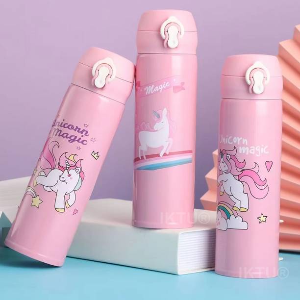 Iktu Hot & Cold SUS304 Stainless Steel Unicorn Water Bottle Vacuum Insulated Flask 500 ml Flask