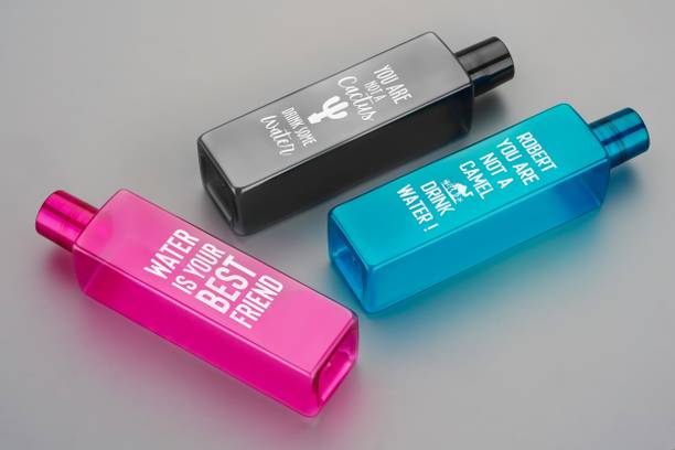 2Mech Plastic fridge water bottle with printed quotes 1000 ml Bottle