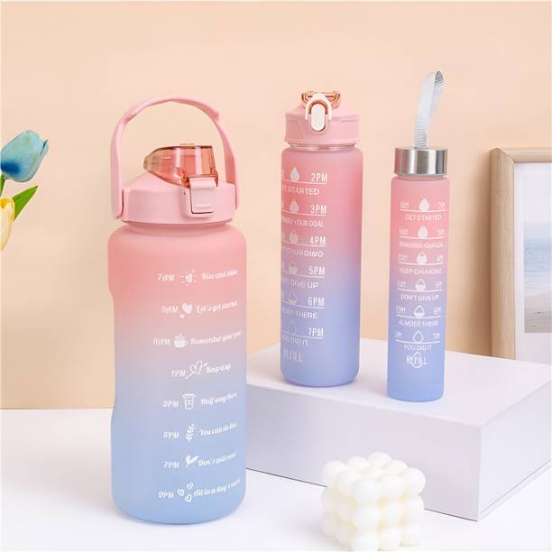 Virtuous 3200 BPA Free Leak Proof Combo Water Bottle Set 3200 ml