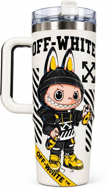 Stanley Tumbler Off-White Cartoon Character Insulated Travel Tumbler 1180 ml Stainless Steel Bottle