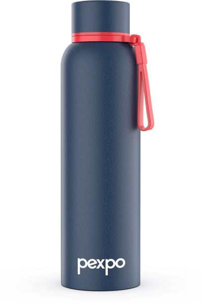 Go24 Water bottle Stainless Steel Hot and Cold Flask ISI Certified Thermosteel Bravo 1000 ml Steel Flask