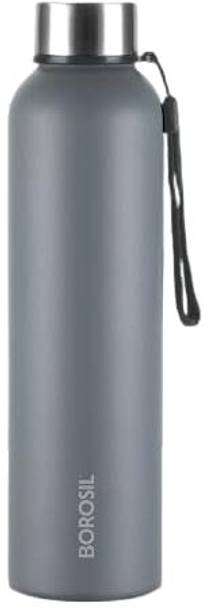 BOROSIL Laguna Made In India Water Bottle, Leakproof, Bottle for Office, School 1000 ml Steel Bottle