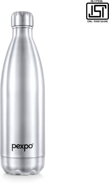 pexpo 24 Hrs Hot and Cold ISI Certified , Electro Vacuum insulated Water Bottle 1000 ml